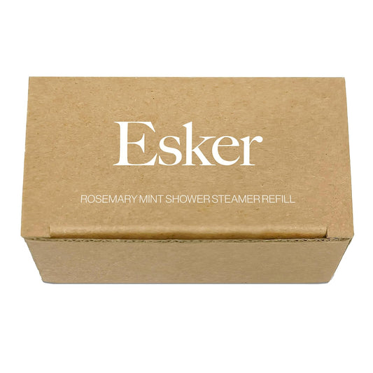 ESKER - Aromatic Shower Steamer Refill Pack | Vegan, Cruelty-Free, Clean Beauty (6 Rosemary Mint, NO Holder)